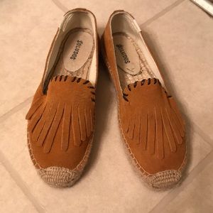 Soludos fringe platform espadrille